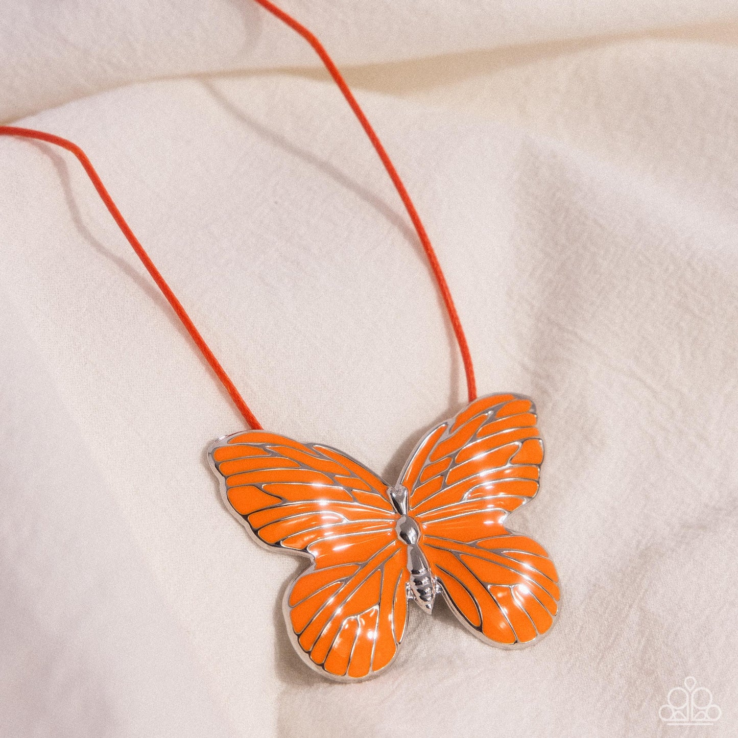 New Releases 10/17 Fluttering Fervor - Orange Necklace