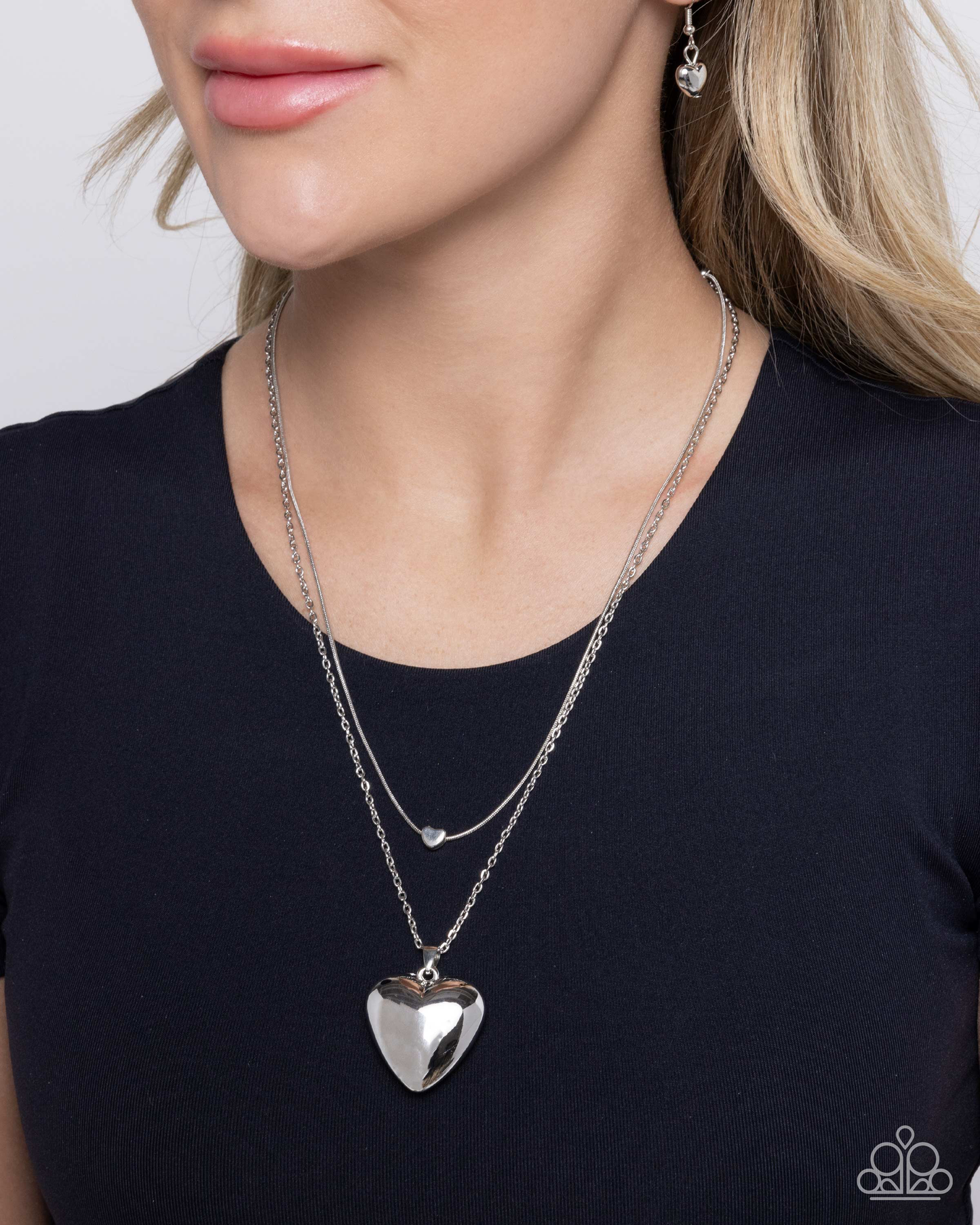 New Releases 1/3 Halting Hearts - Silver necklace