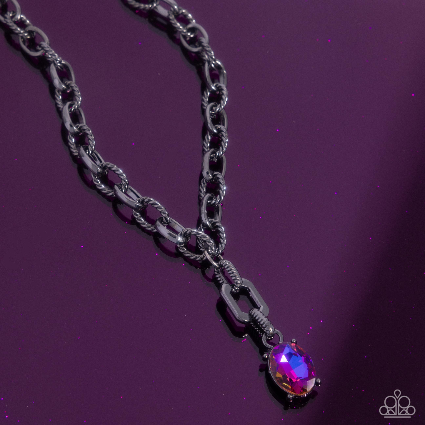 Refulgent Recognition - Purple Necklacr