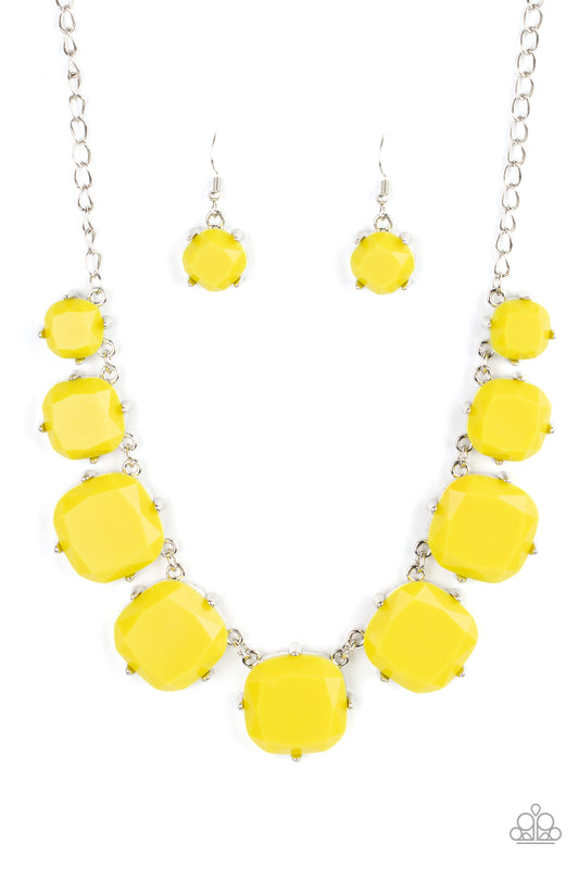 New Releases 7/5 Prismatic Prima Donna - Yellow Necklace