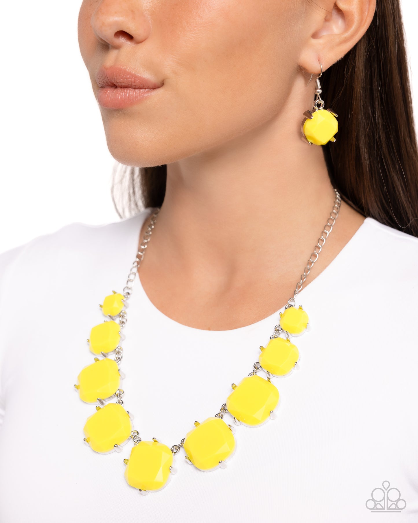 New Releases 7/5 Prismatic Prima Donna - Yellow Necklace