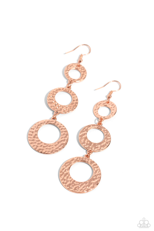 New Releases 10/17 High Society Stunner - Copper Earrings