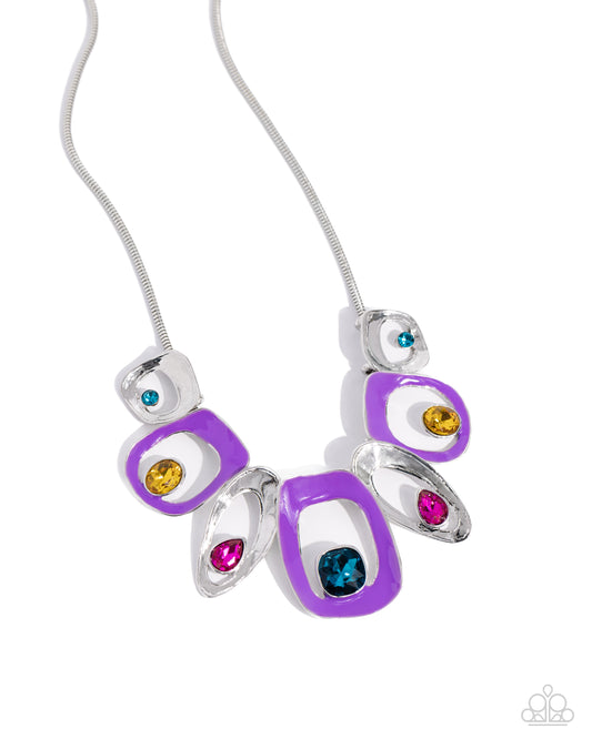 New Releases 5/3 Poetically Painted - Purple Necklace