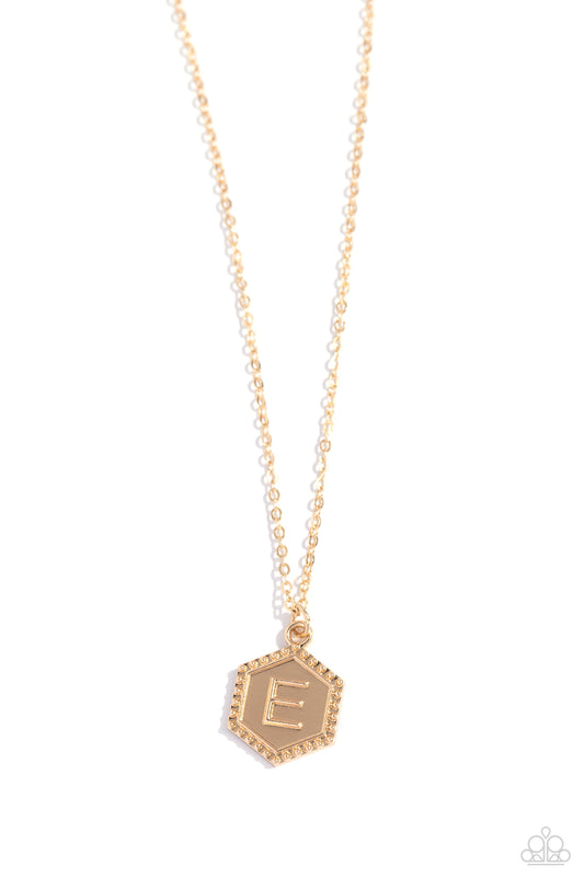 New Releases 9/29 Emblematic Elegance - Gold - E Necklace