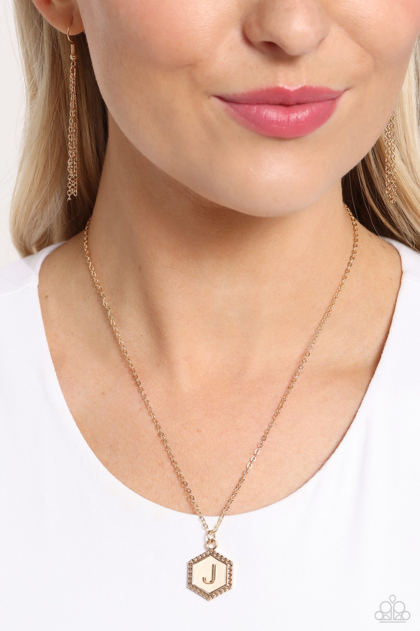 New Releases 9/29 Emblematic Elegance - Gold - J Necklace