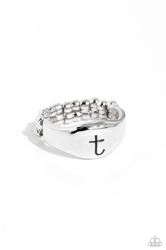 New Releases 4/16 Monogram Memento - Silver - T Ring