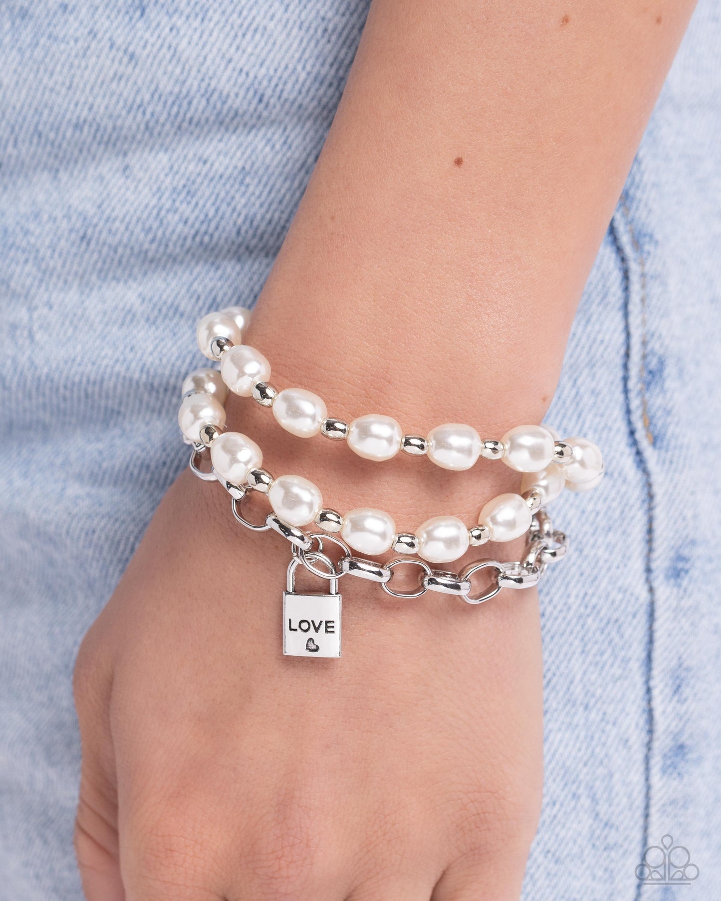 New Releases 6/26 LOVE-Locked Legacy - White Bracelet