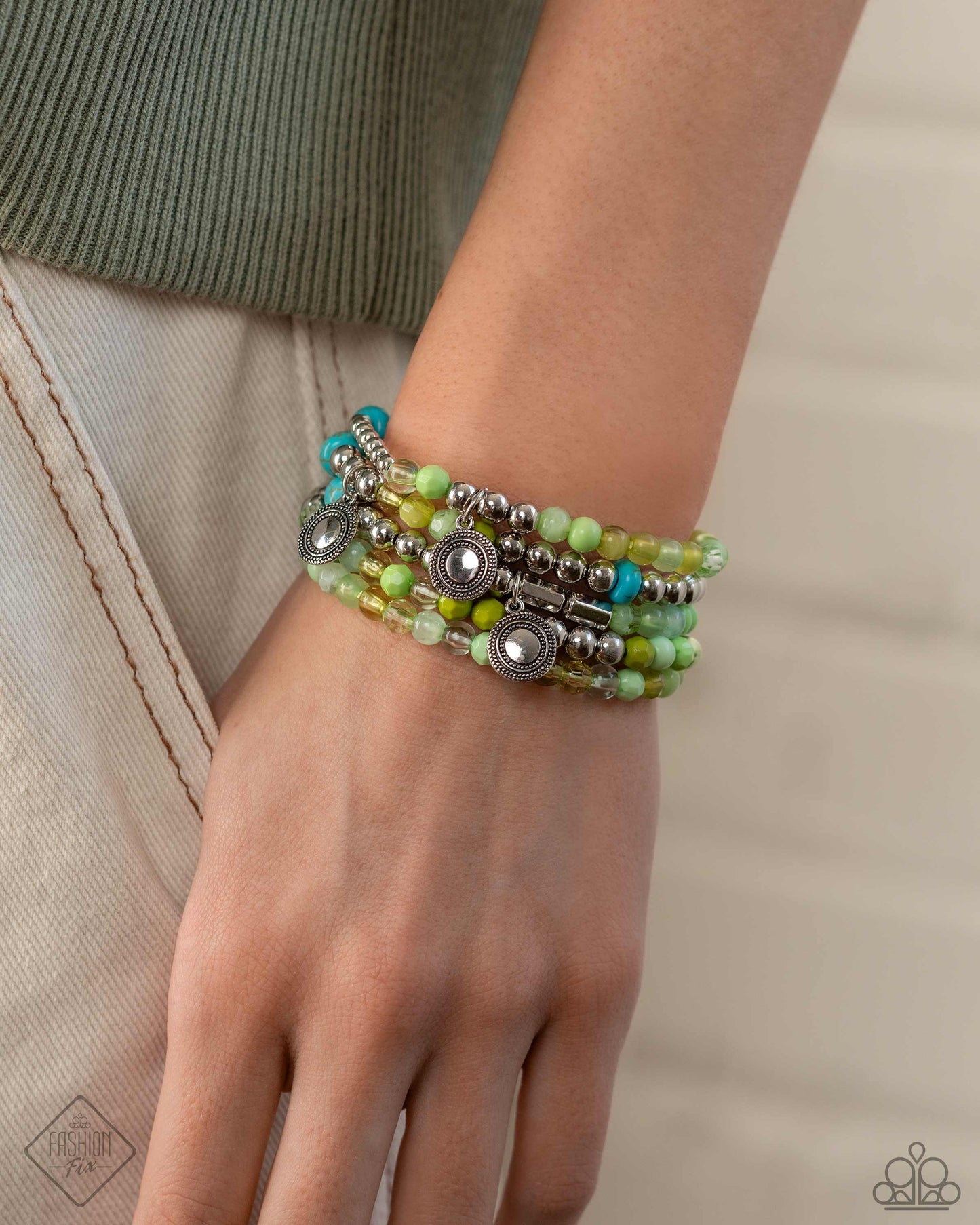 New Releases 4/5 Poignant Pairing - Green Bracelets