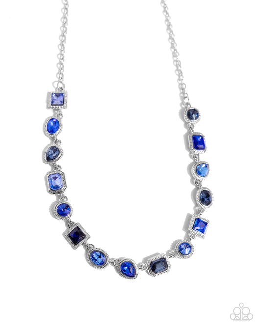 PAPARAZZI ACCESSORIES Gallery Glam - Blue Necklace Bin