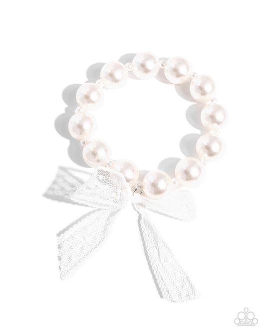 New Releases 4/30 Girly Glam - White Bracelet