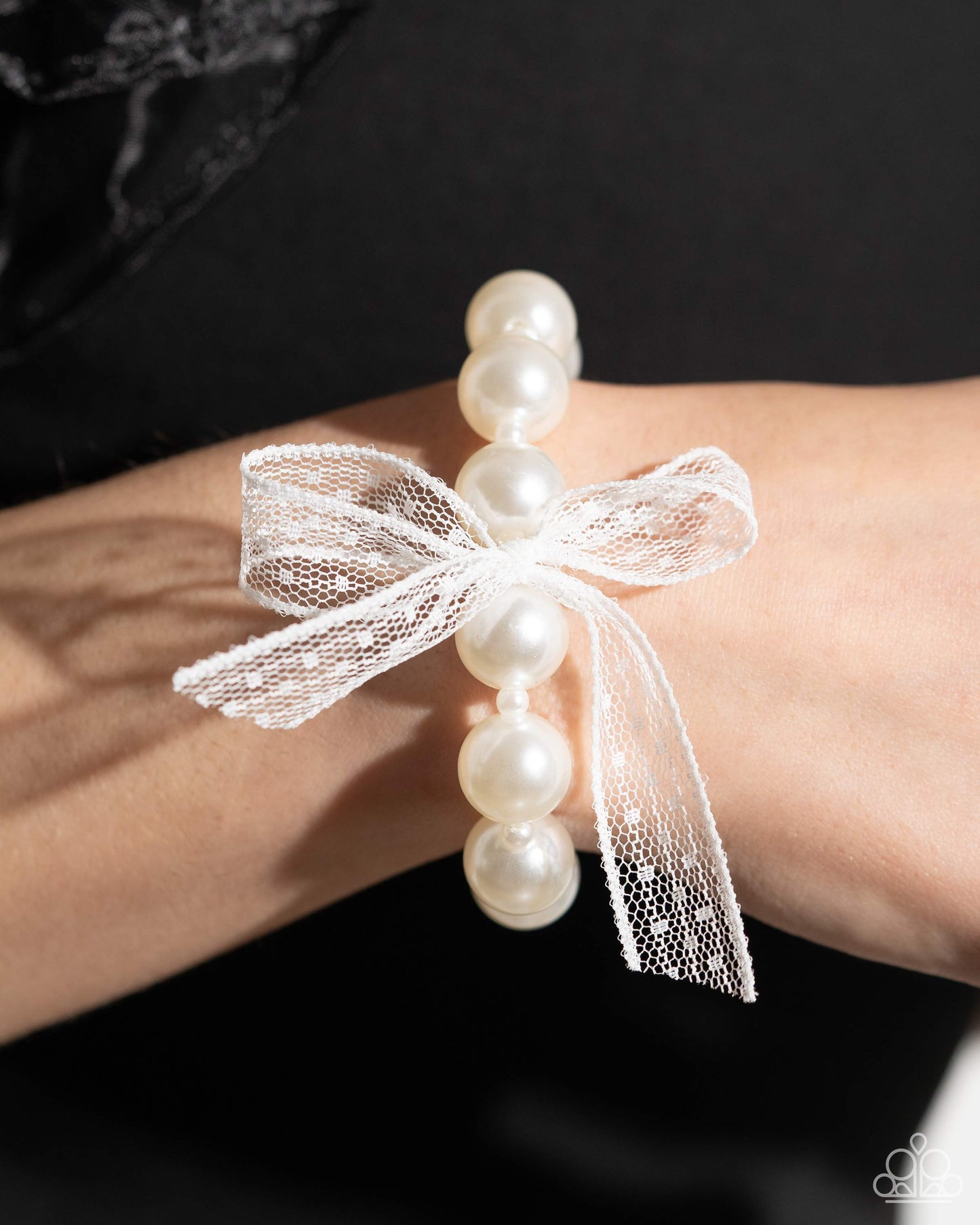 New Releases 4/30 Girly Glam - White Bracelet