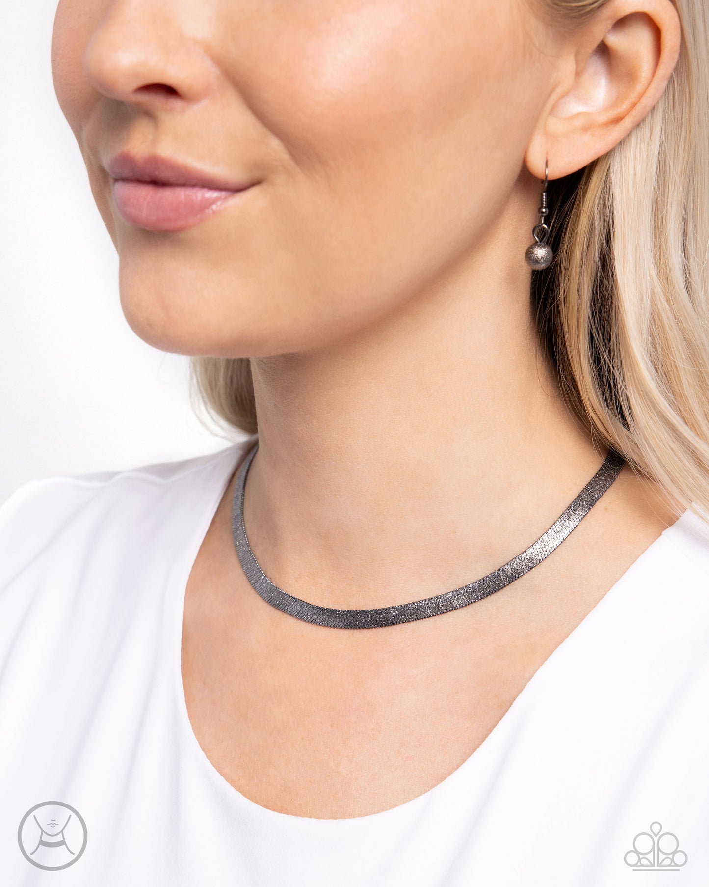 New Releases 4/8 Simply Scintillating - Black Choker Necklace