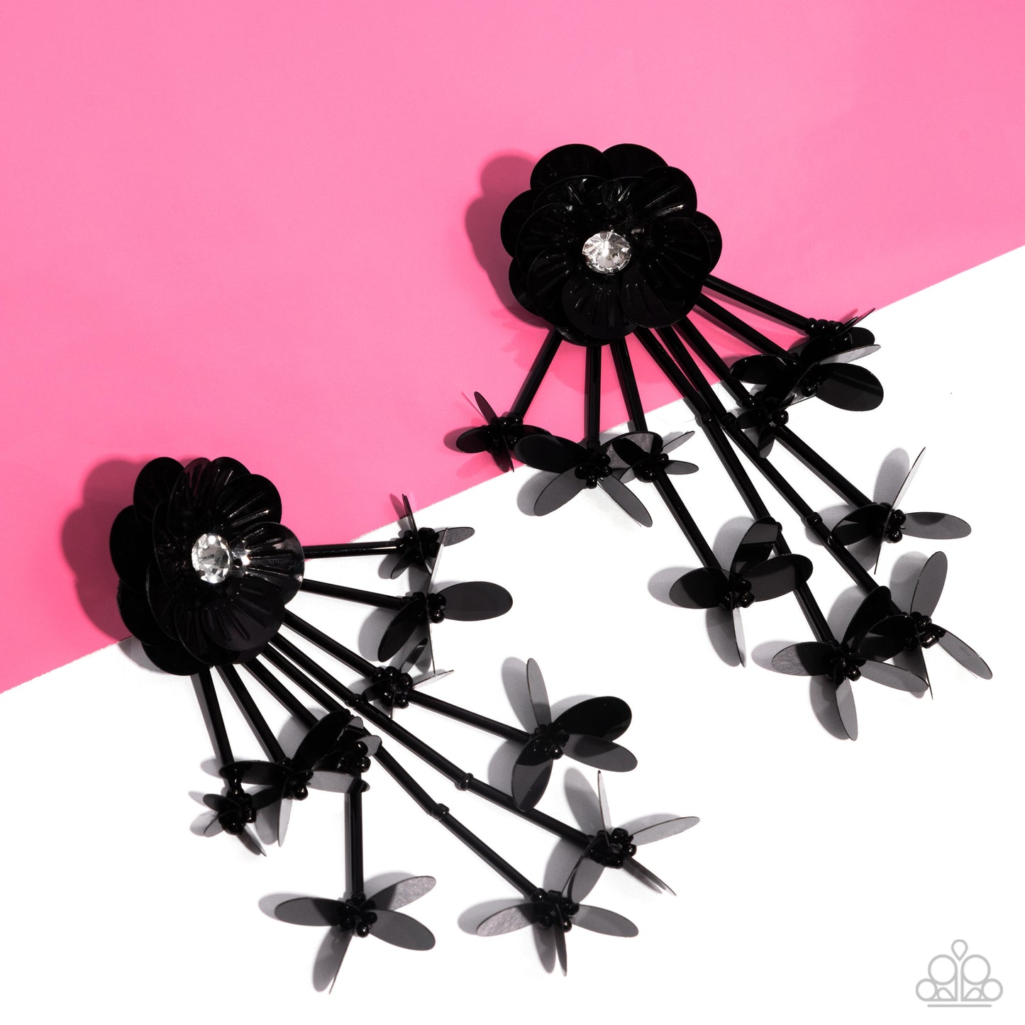 New Releases 4/14 Floral Future - Black Post Earrings