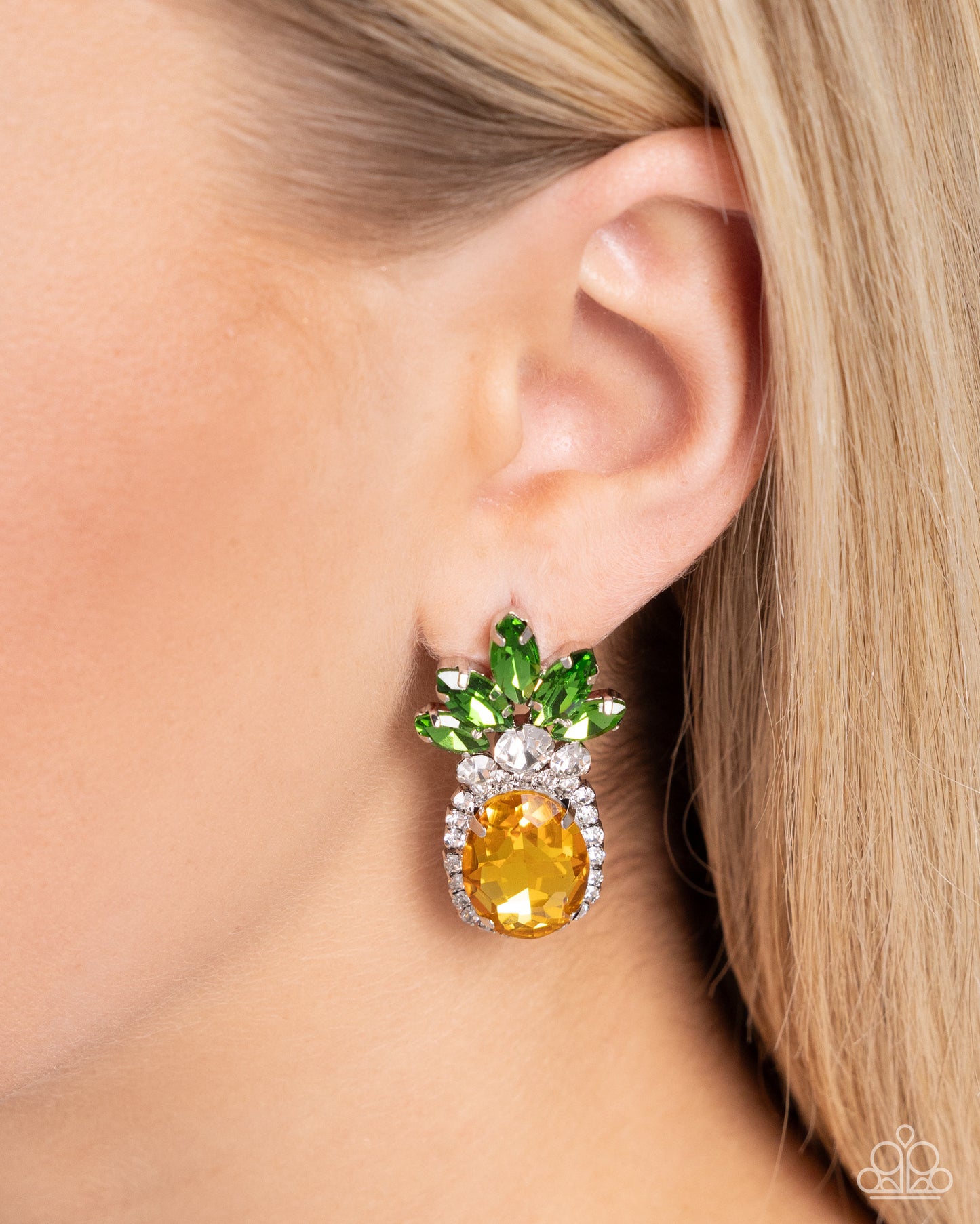 New Releases 7/5 Prismatic Pineapple - Yellow Post Earrings