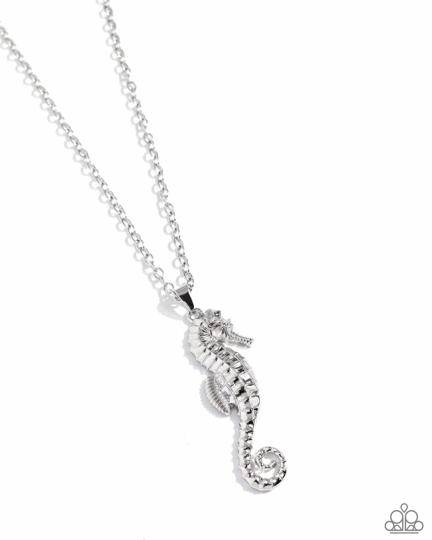 New Releases 6/19 Sparkling Seahorse - Silver Necklace