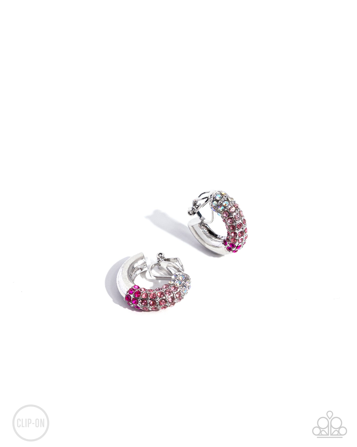 New Releases 9/24 Ombré Observer - Pink Clip-on Earrings