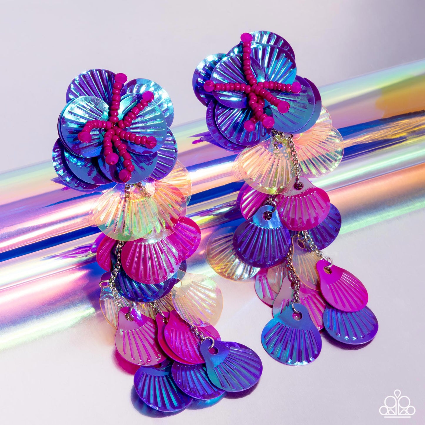 New Releases7/15 Under the Waves - Purple Post Earrings