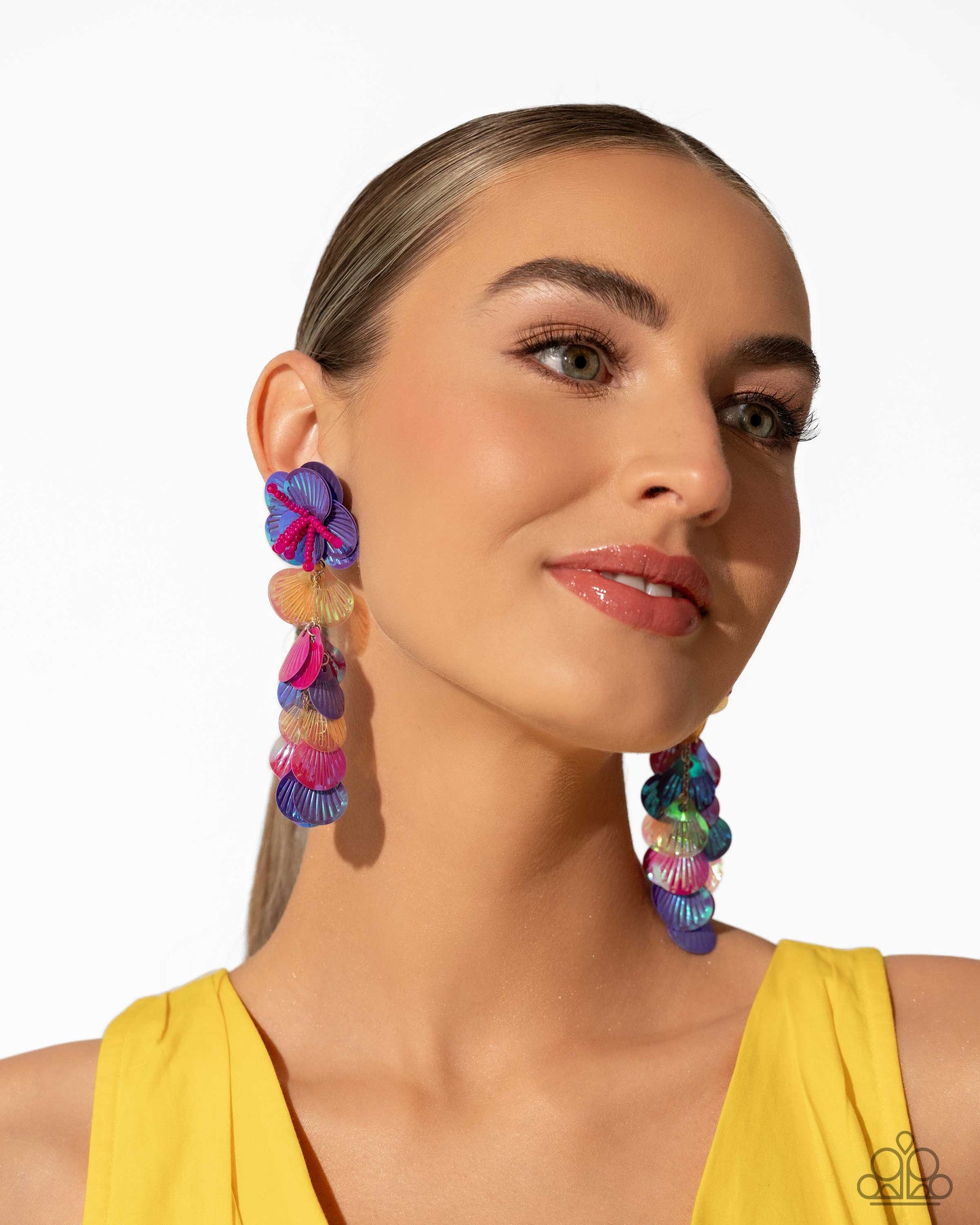 New Releases7/15 Under the Waves - Purple Post Earrings