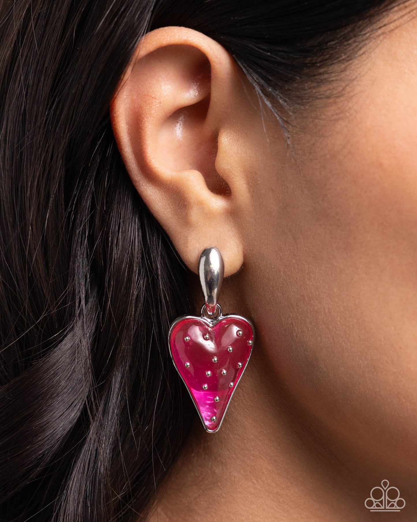 New Releases 7/11 Glossy Goodwill - Pink Post Earrings