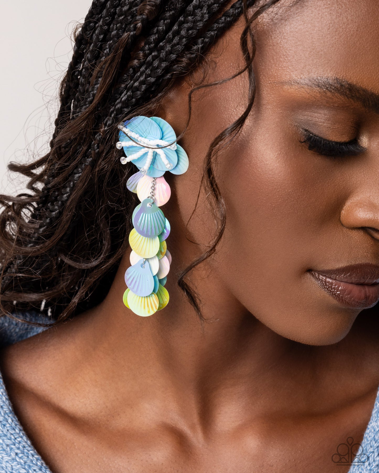 New Releases 8/1 Under the Waves - Blue Post Earrings