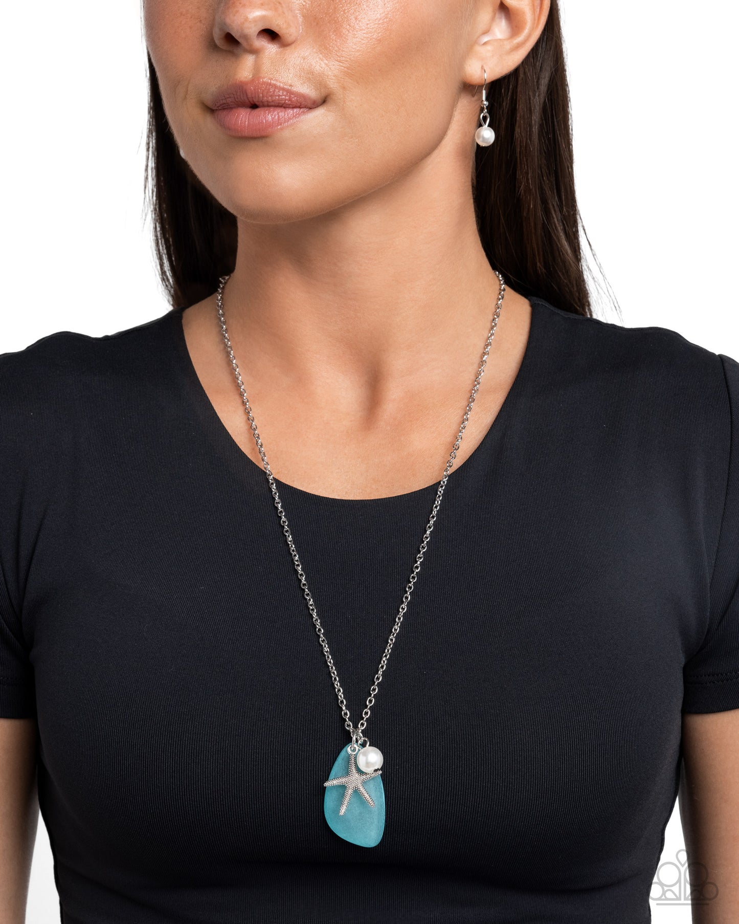 New Releases 7/23 Sea Glass Stash - Blue Necklace