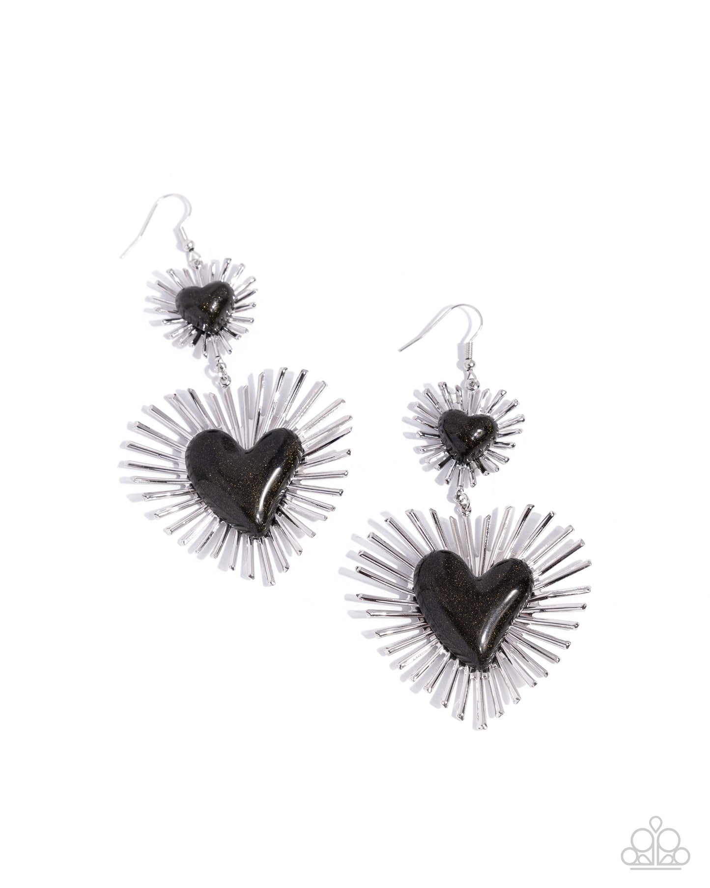 New Releases 7/1 Sunburst Sweethearts - Black Earrings