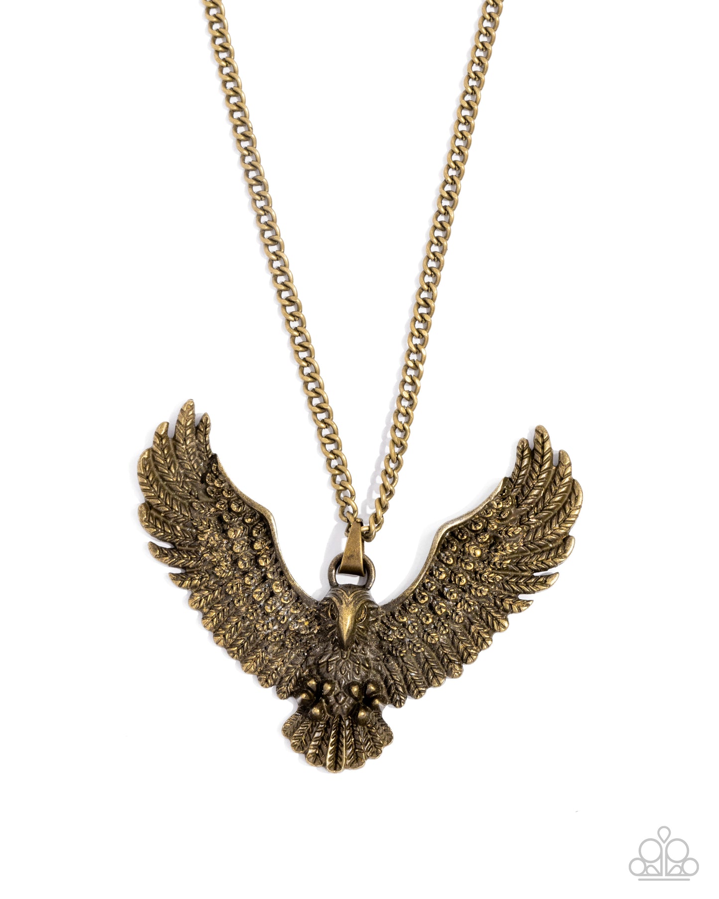 New Releases 6/20 Edgy Eagle - Brass Necklace