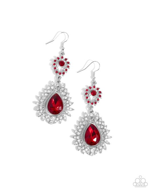 New Releases 9/13 Teardrop Traveler - Red Earrings