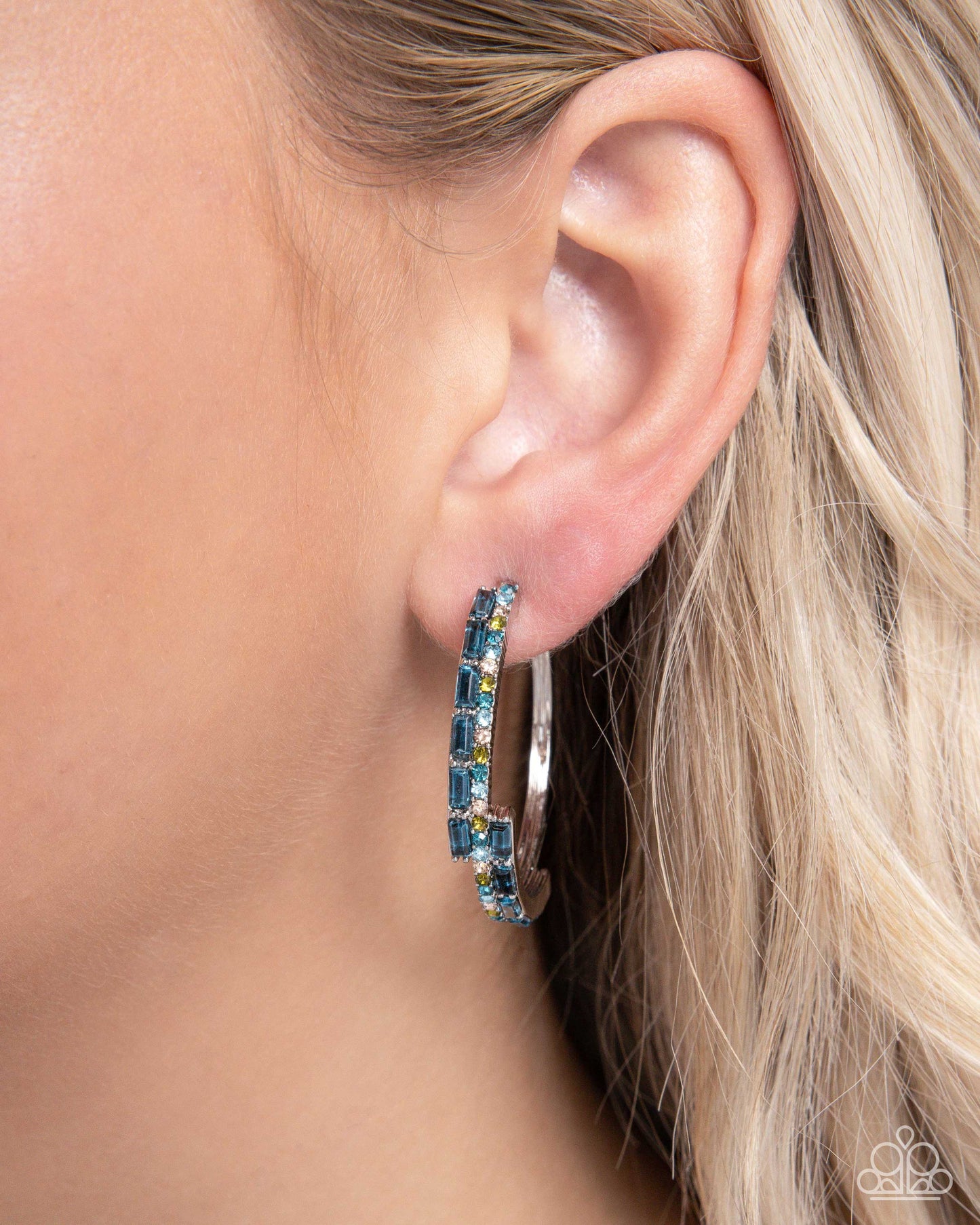 New Releases 7/16 Ritzy Reputation - Blue Hoop Earrings