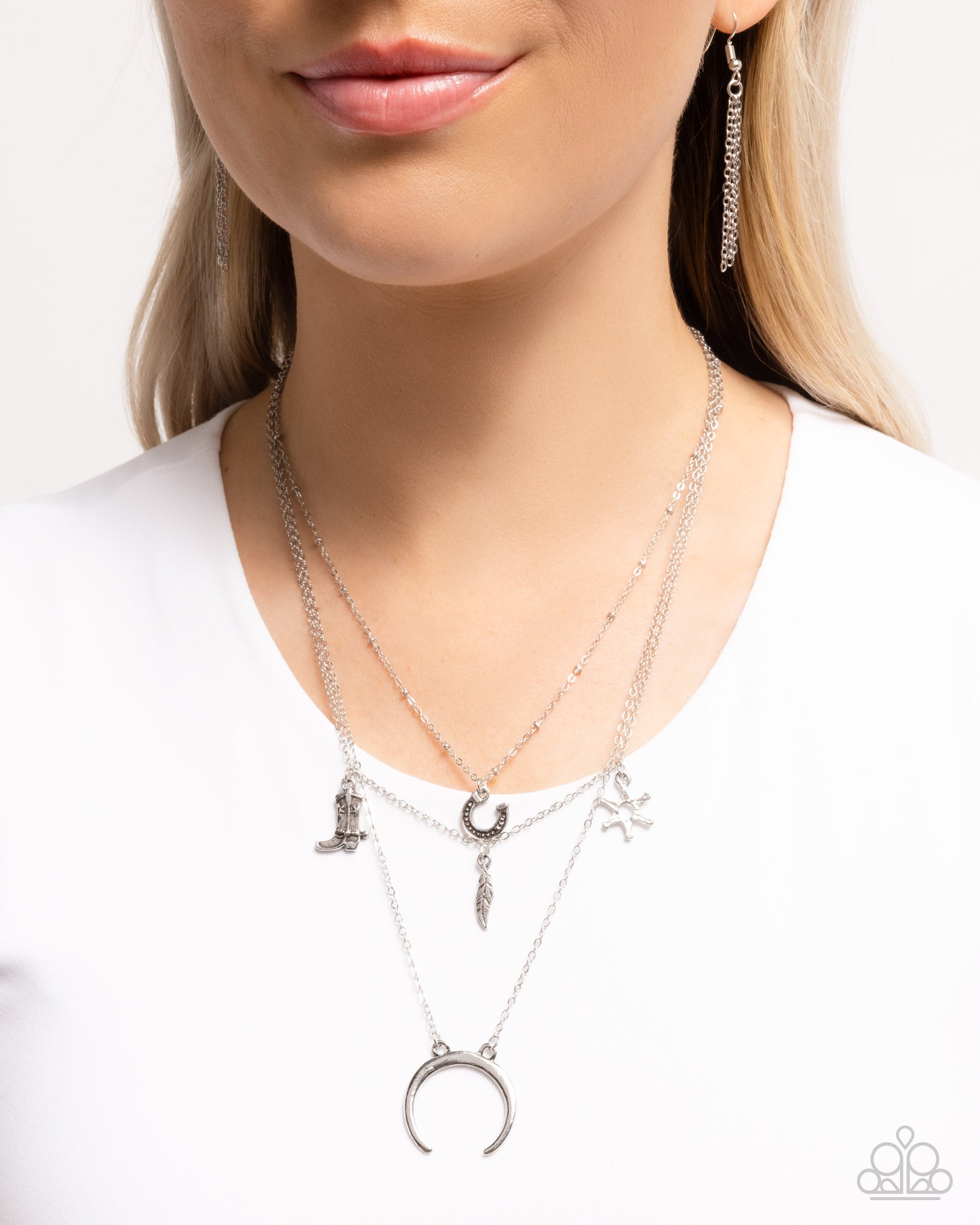 New Releases 7/15 Saloon Sass - Silver Necklace