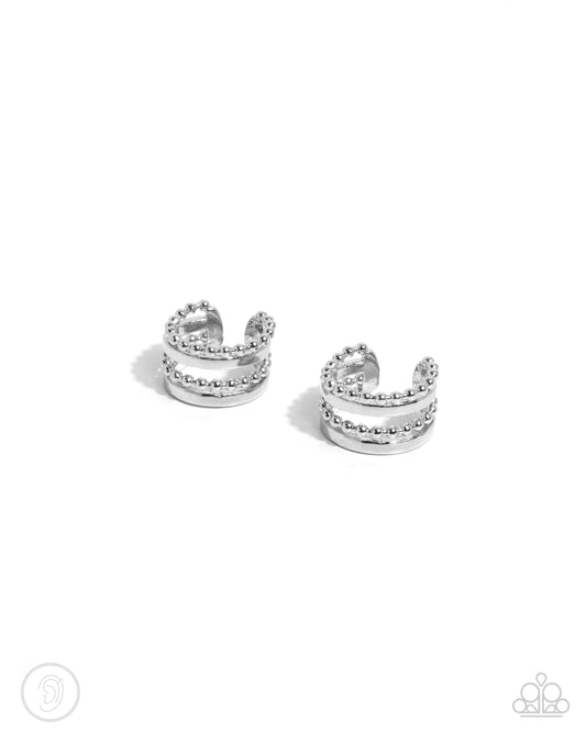 New Releases 9/16 Stacked Spectacle - Silver Cuff Earrings