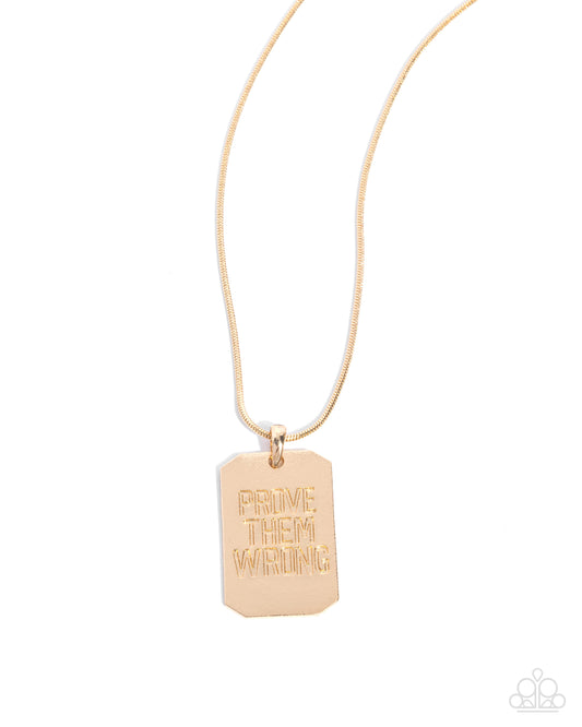 New Releases 10/23 Prove Them Wrong - Gold Necklace