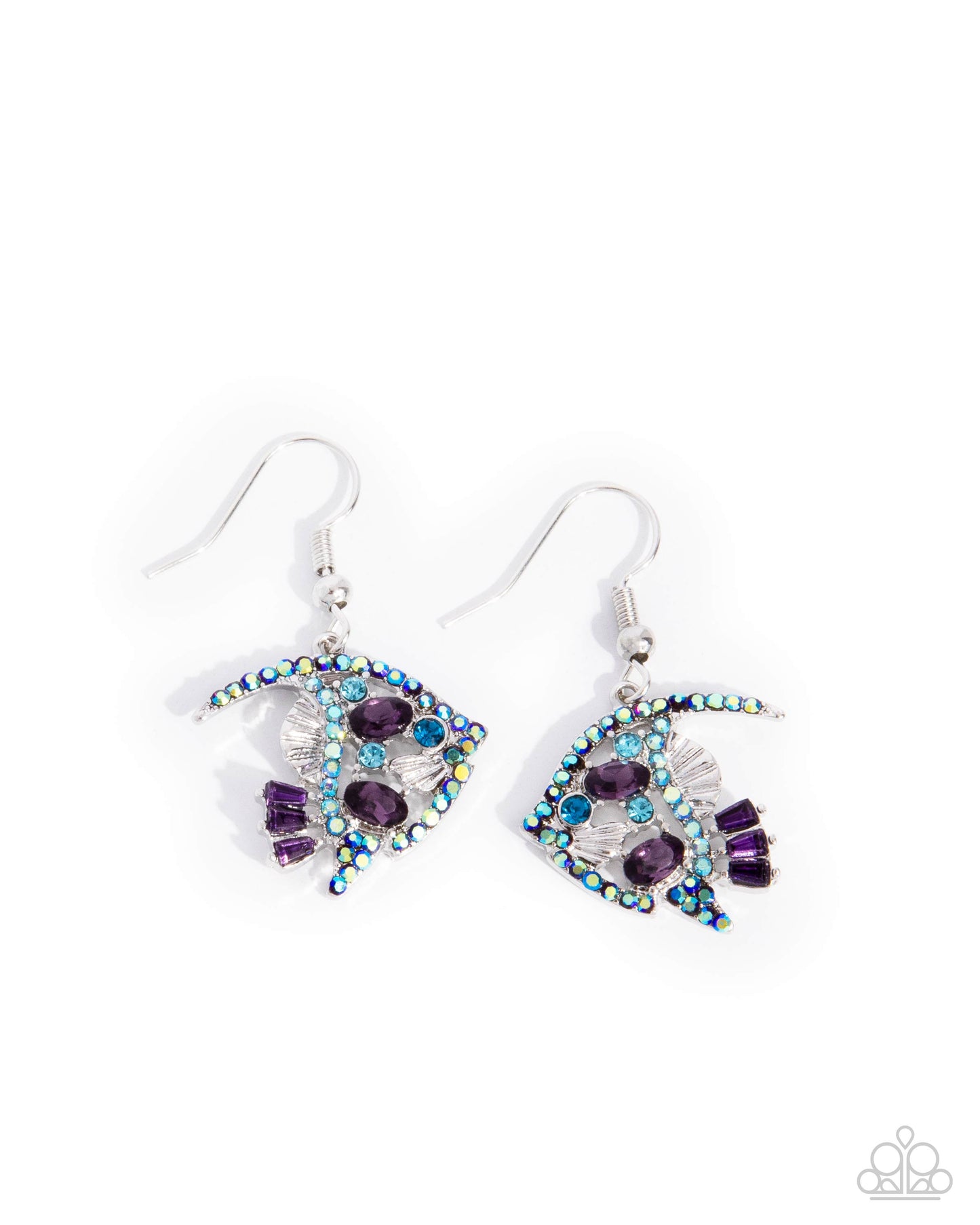 New Releases 7/24 Fancy Free Fish - Purple Earrings