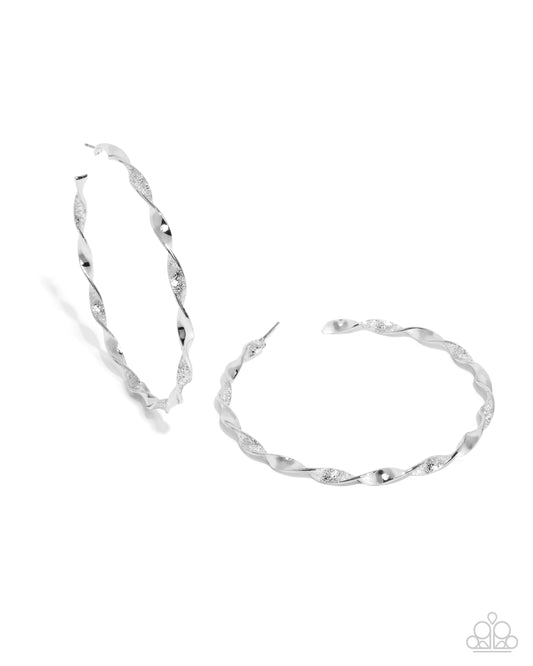 New Releases 9/27 Steady Spirals - Silver Hoop Earrings