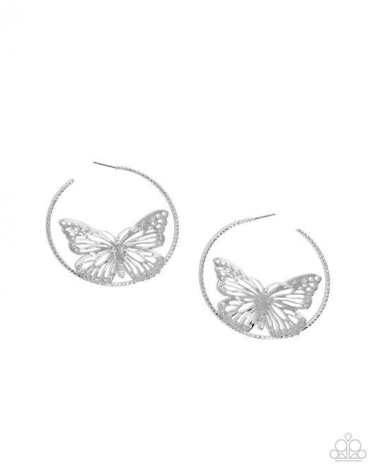 Aerial Alias - Silver Hoop Earrings