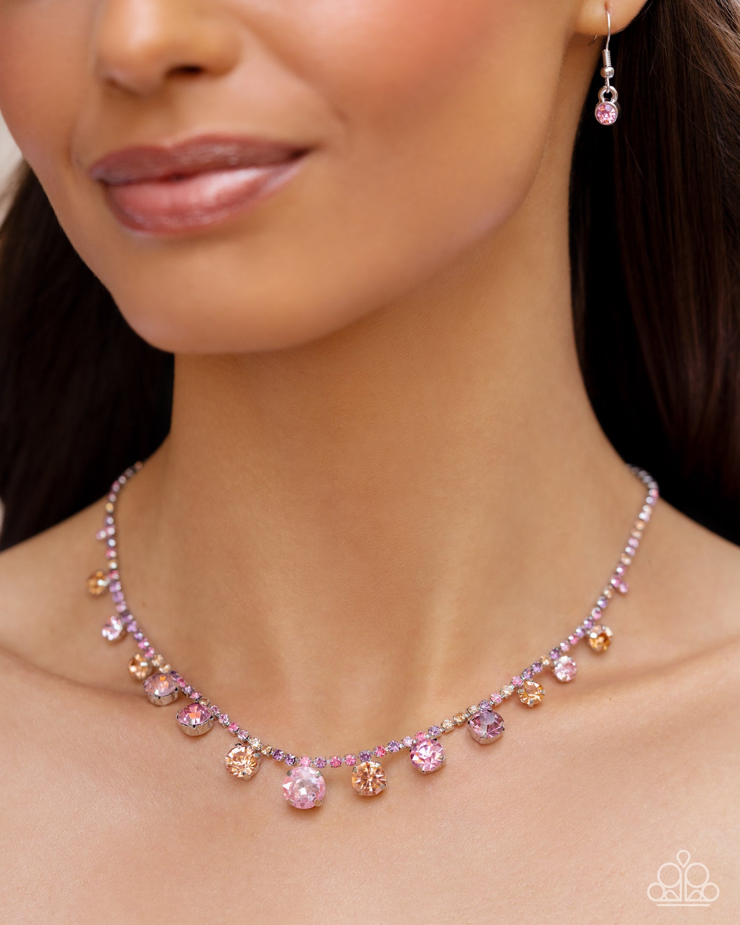 New Releases 7/31 Colorful Countess - Pink Necklace