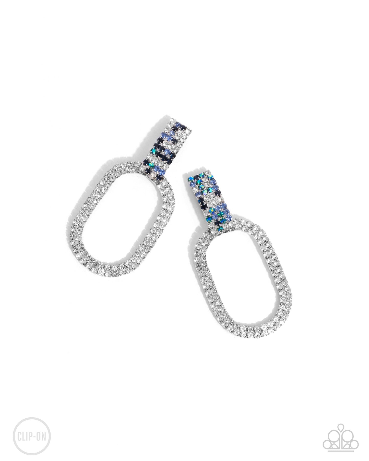 New Releases 9/16 Guarded Glitz - Blue Clip-on Earrings