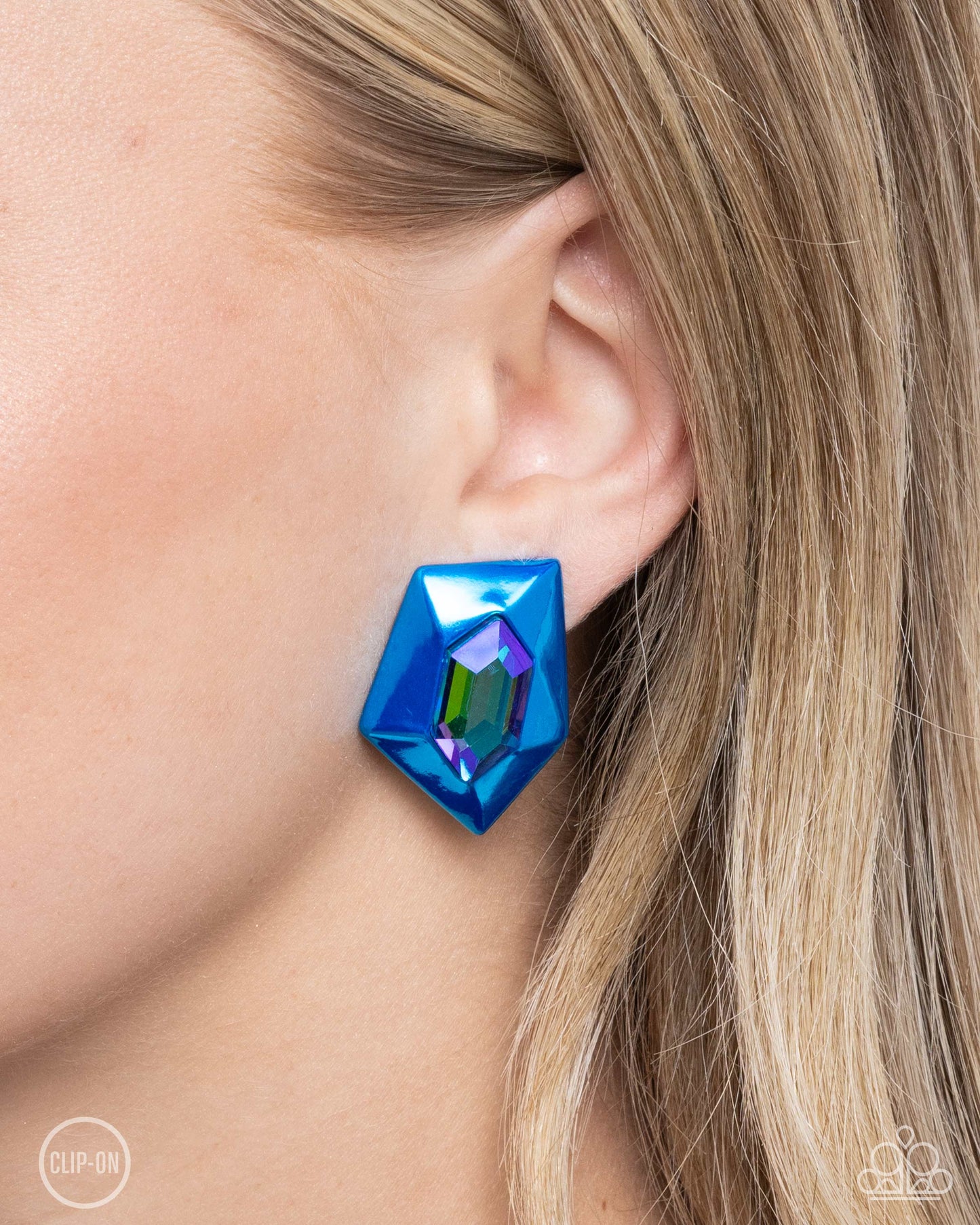 New Releases 9/27 Dauntless Detail - Blue Clip-on Earrings