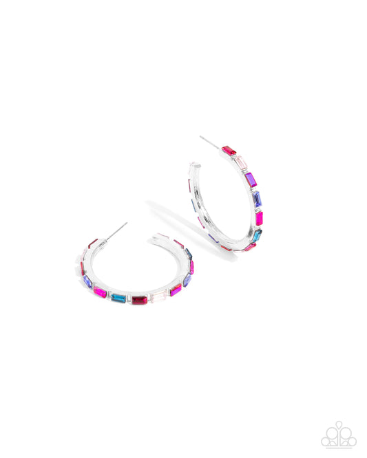 New Releases 10/24 Carnival Chic - Pink Hoop Earrings