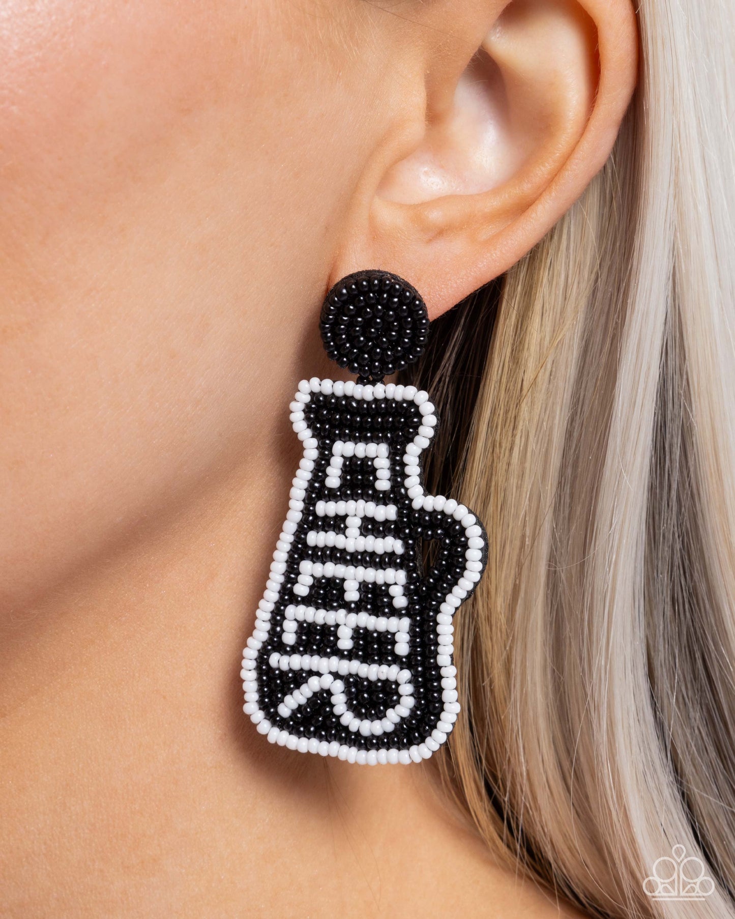 New Releases 9/13 Cheer Captain - Black Post Earrings