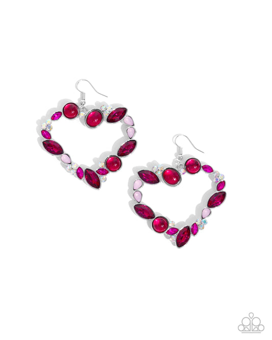 New Releases 10/22 Heart Hierarchy - Pink Earrings