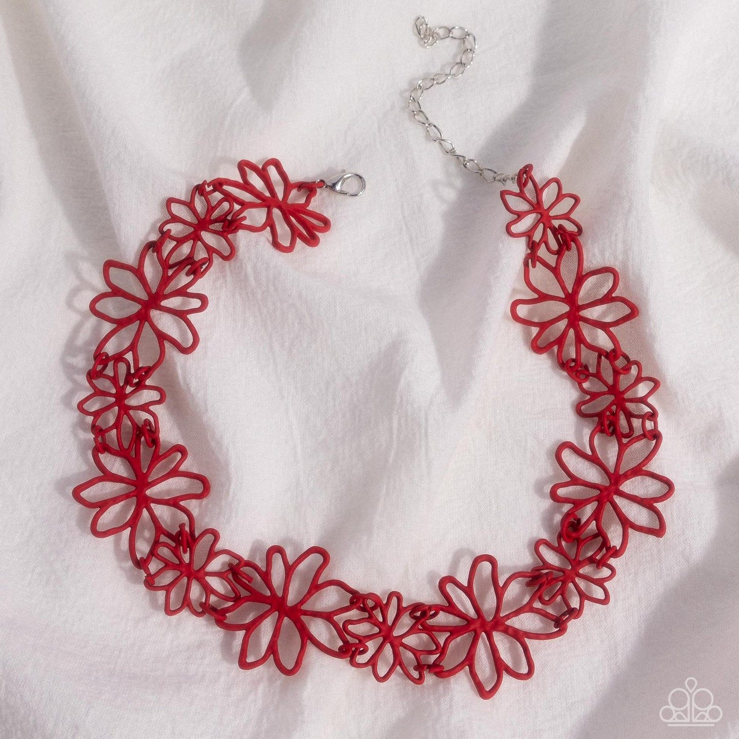 New Releases 10/5 Bouquet Blend - Red Choker Necklace