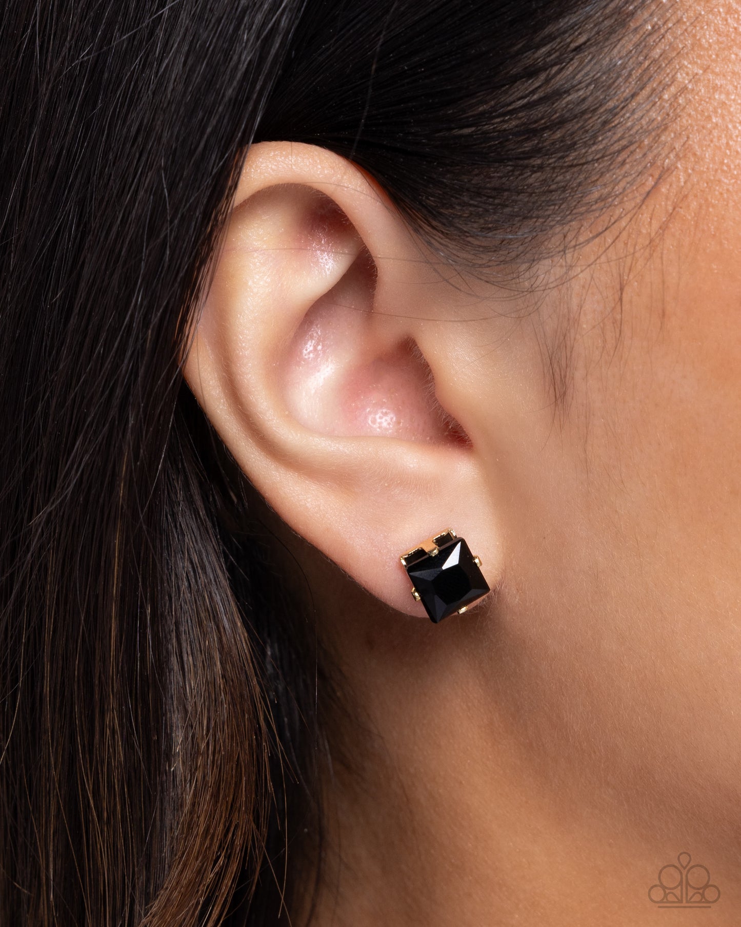 New Releases 9/3 Squared Soprano - Black Post Earrings