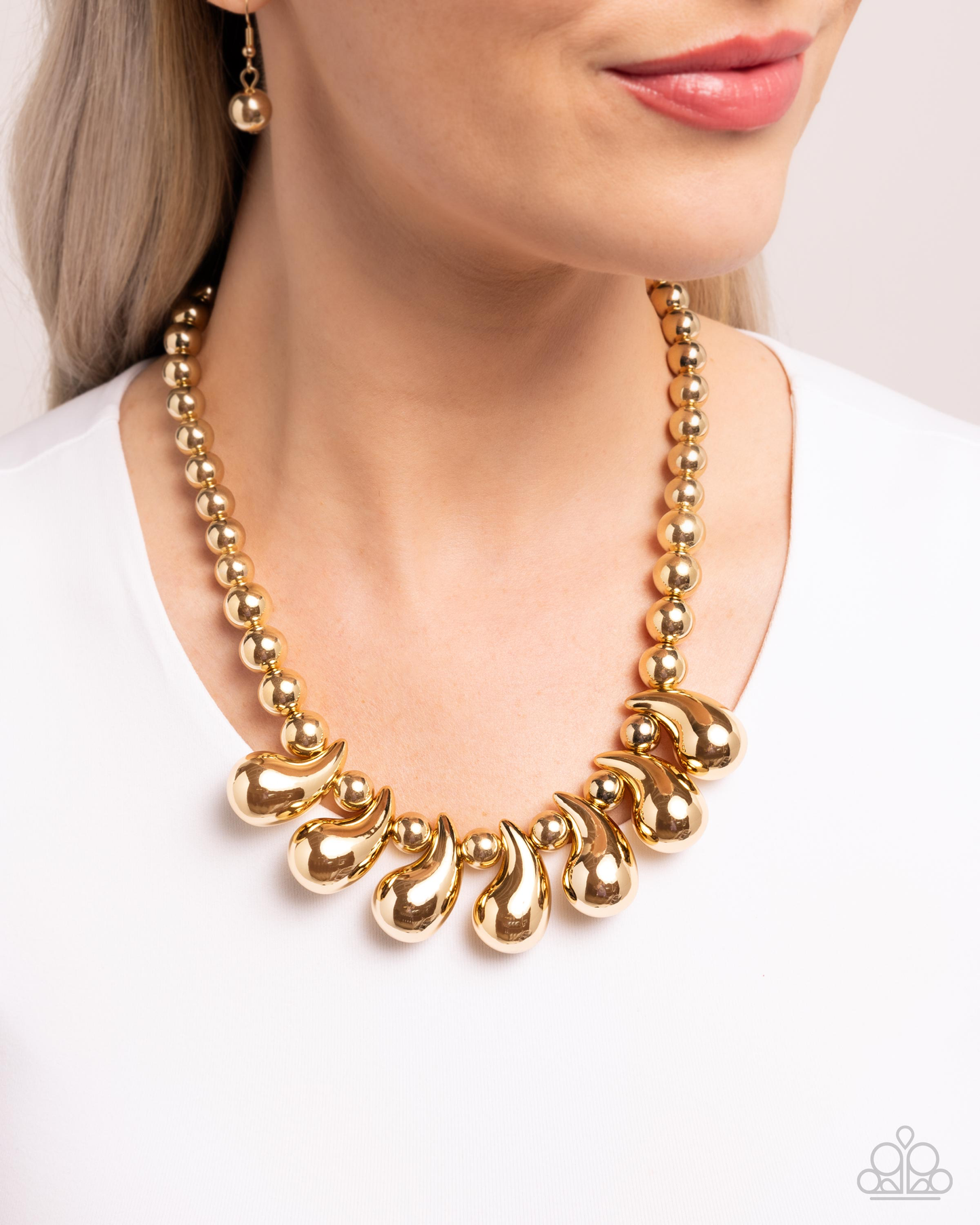 New Releases 11/11 Raindrop Rebel - Gold Necklace