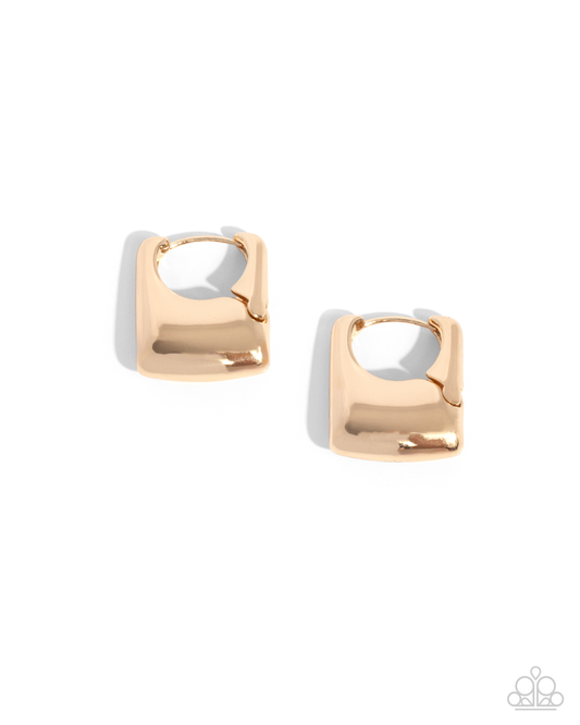 New Releases 1/9 Square Symmetry - Gold Earring