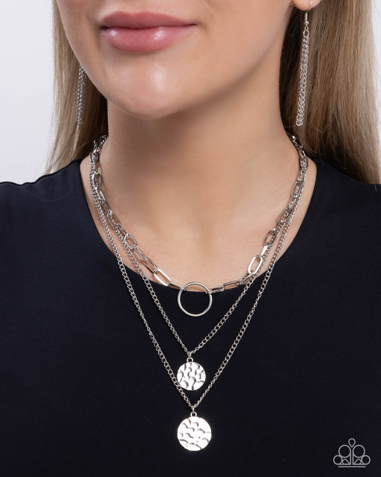 New Releases 1/9 Hammered Halo - Silver Necklace