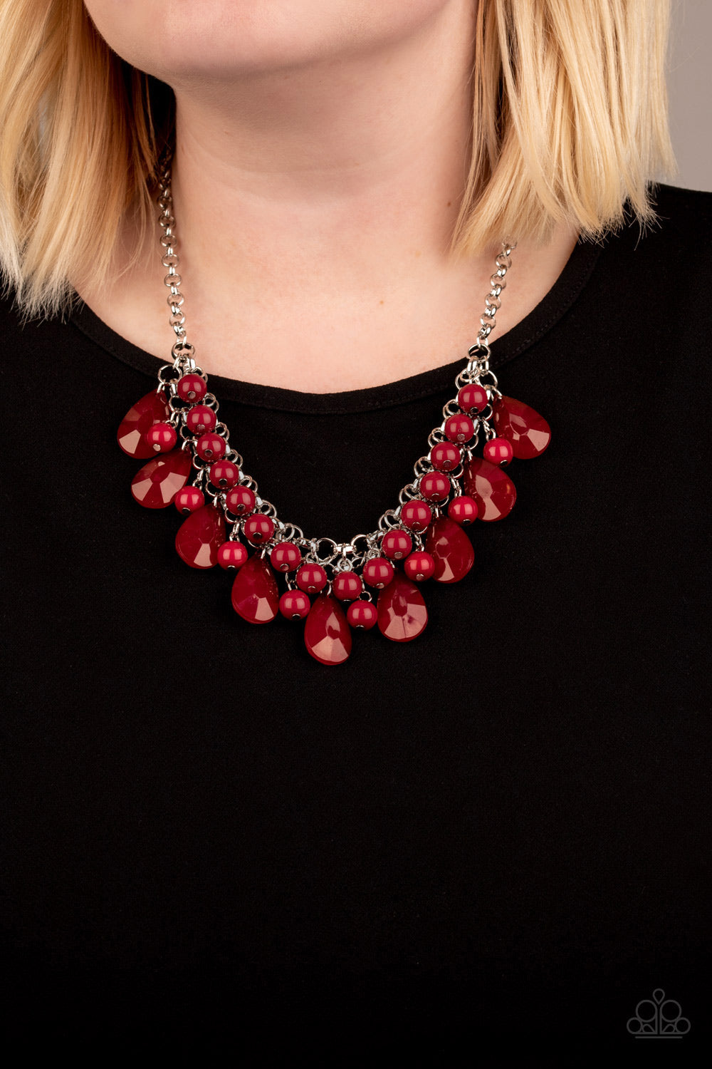 Endless Effervescence - Red Necklace Paparazzi Accessories