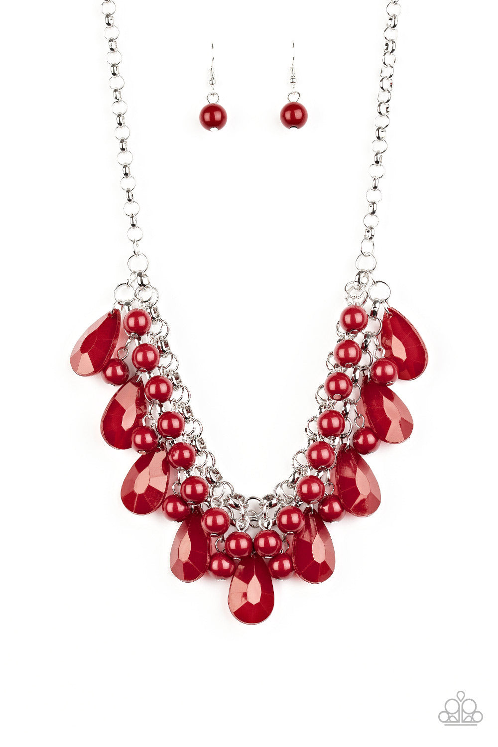 Endless Effervescence - Red Necklace Paparazzi Accessories