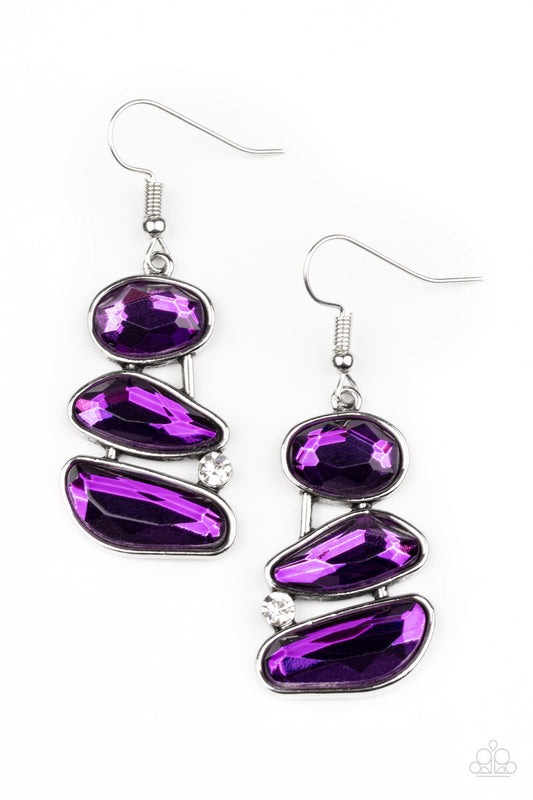 New Releases 4/20 Gem Galaxy - Purple Earrings