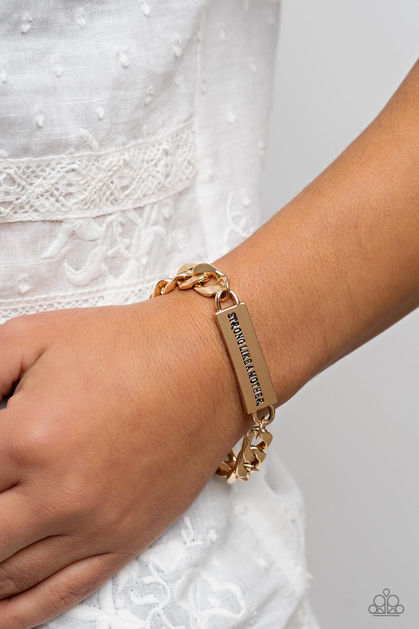 Mighty Matriarch - Gold Bracelet PAPARAZZI ACCESSORIES